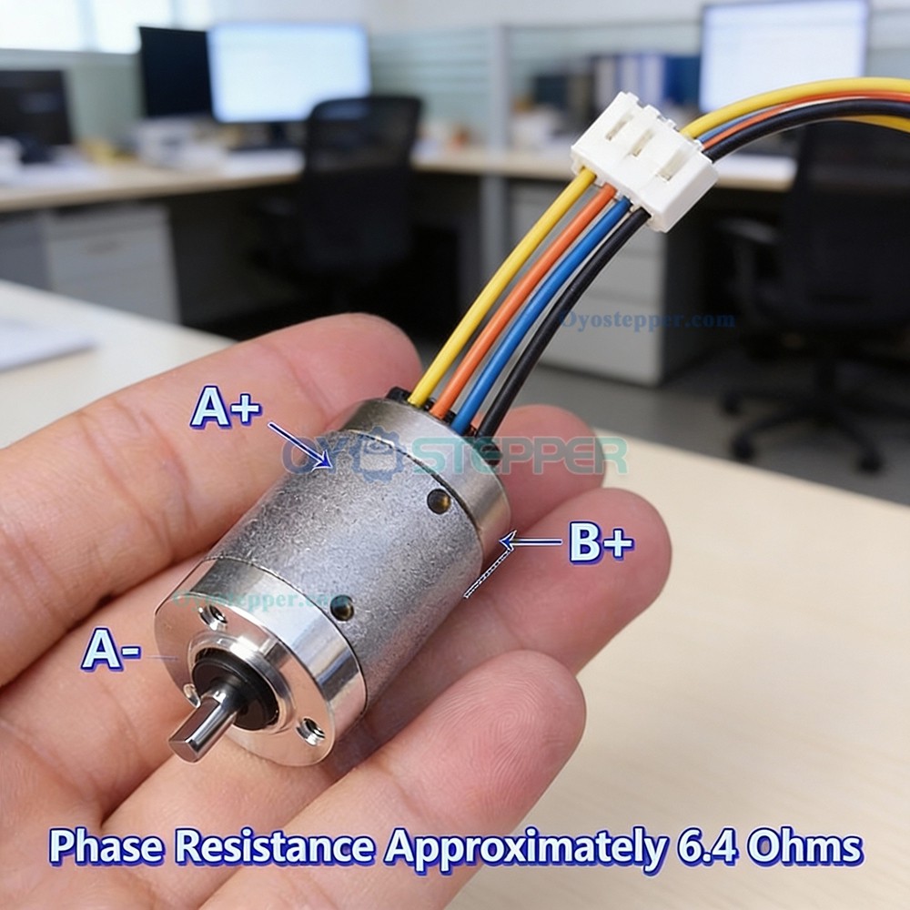 MOONS PG22L45 22mm 1:45.2 Mini Stepper Motor with Planetary Gearbox Gear Motor 2-Phase 4 Wires
